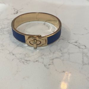 LN Coach Gold and Blue Bangle
